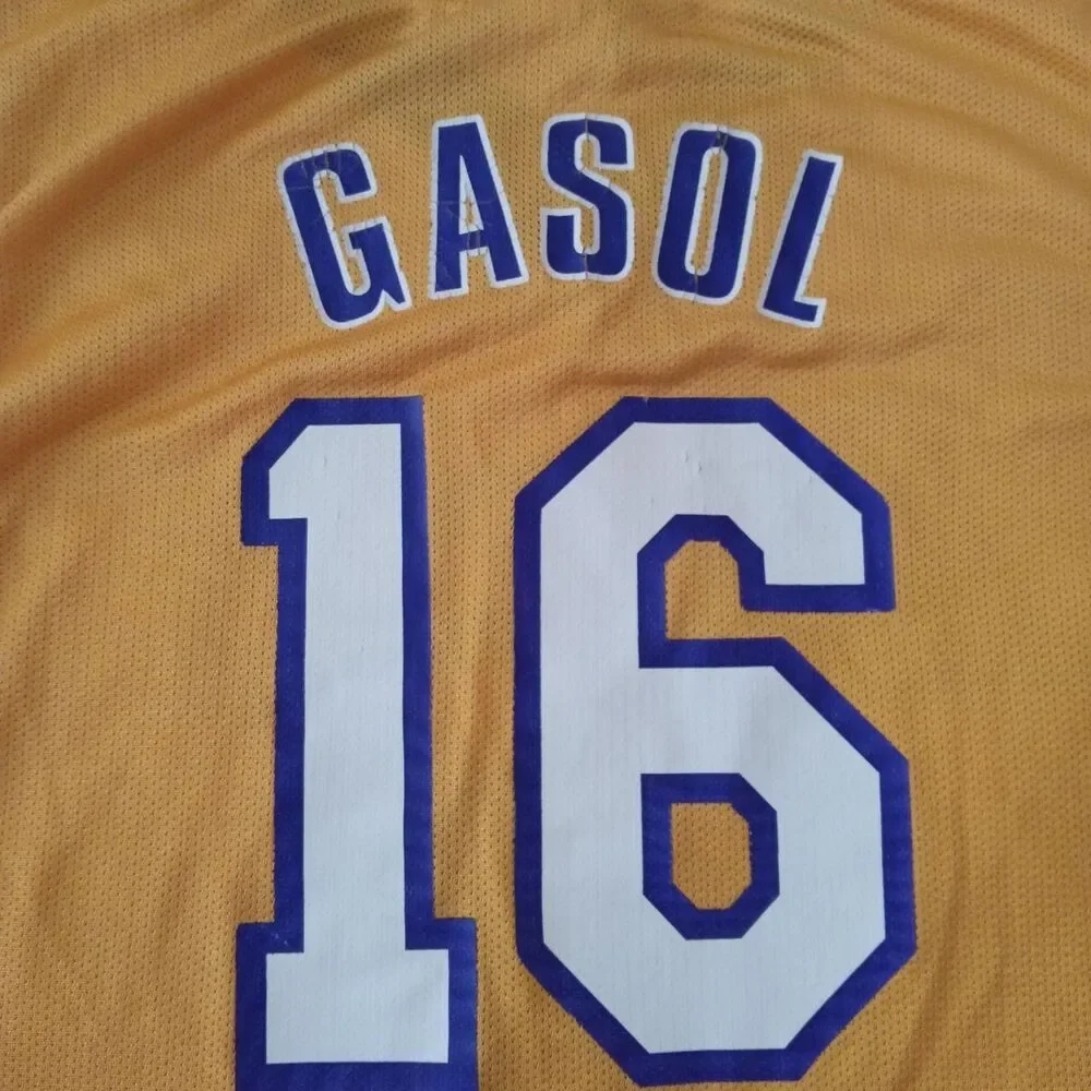 Los Angeles Lakers Pau Gasol 16 Adidas Jersey Men's Size Large